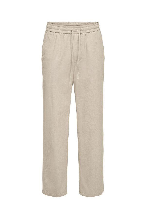 Only & Sons Linen Bermuda shorts grey