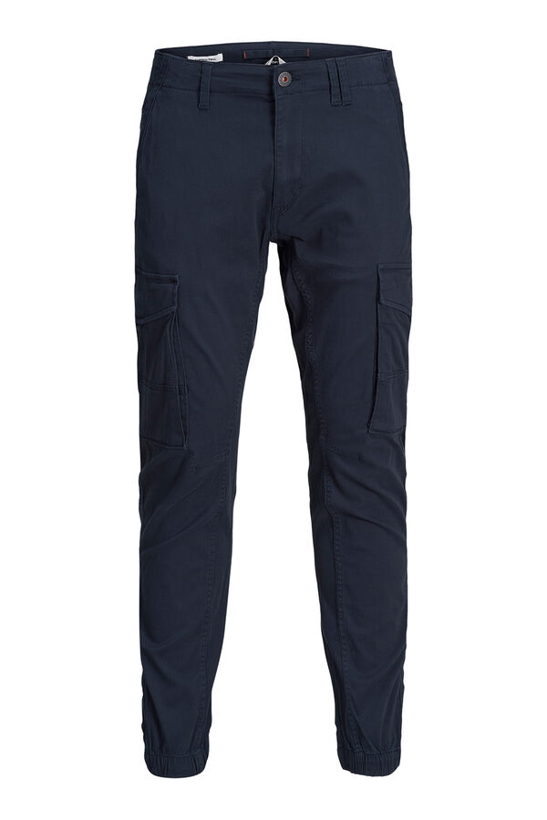 Jack & Jones Slim fit cargo trousers blue