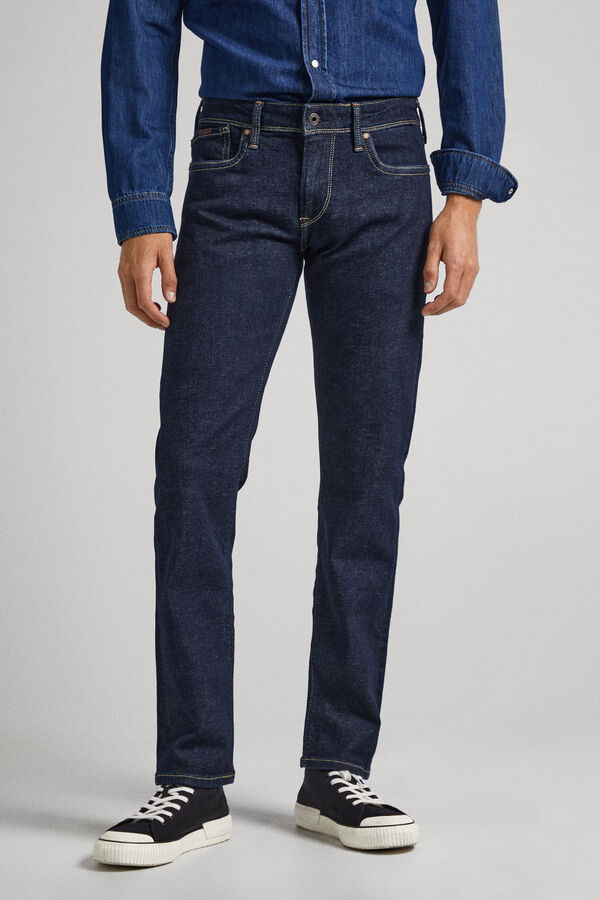 Springfield Slim fit low-rise Hatch jeans black