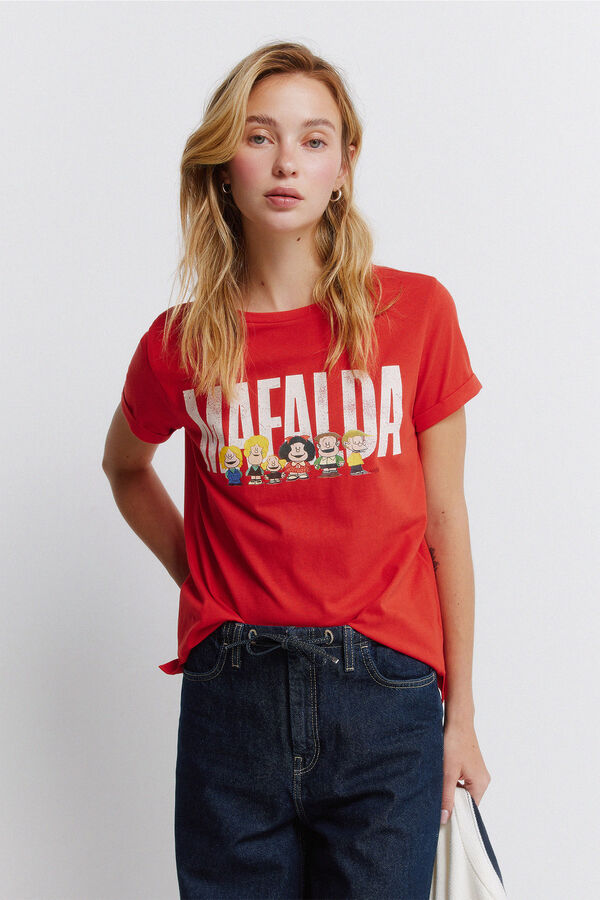 Springfield T-shirt Mafalda red