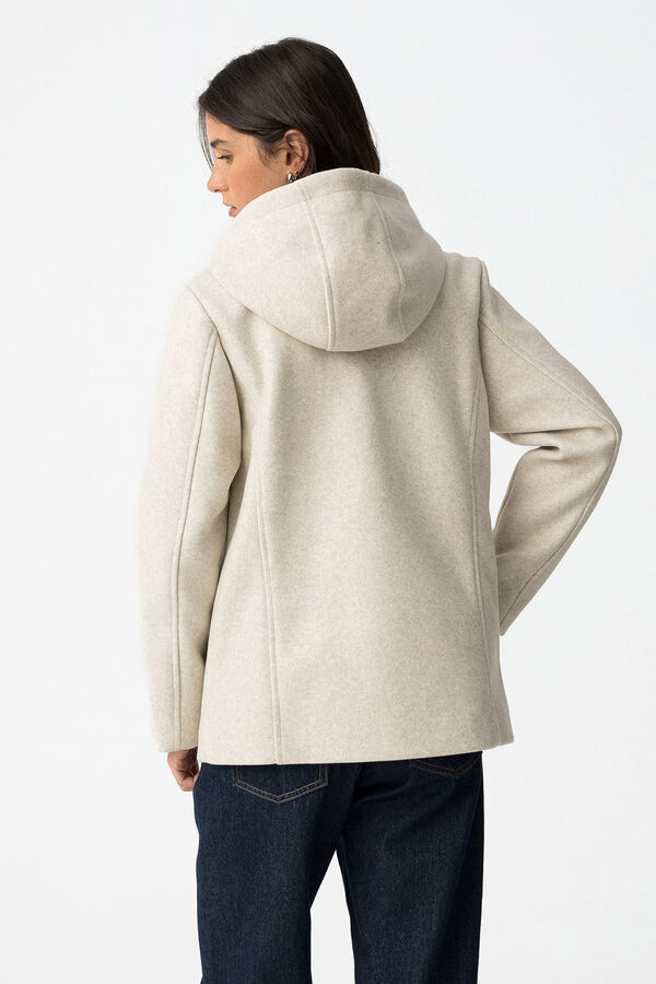 Tiffosi Short coat with hood grey