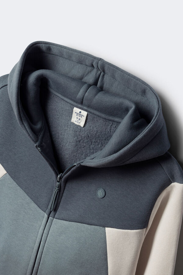 Springfield Kids Sudadera capucha cortes ni&ntilde;o azul