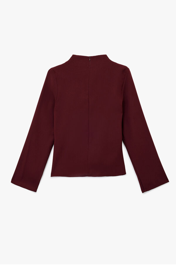 Koton Bluse mit Rollkragen Rot