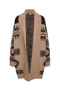 Noisy May Strickjacke mit ethnischem Ausschnitt