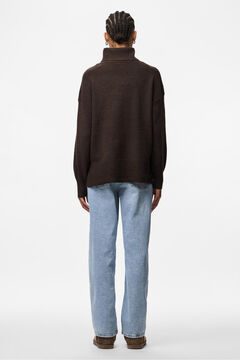 Pieces Basic turned-up sweater