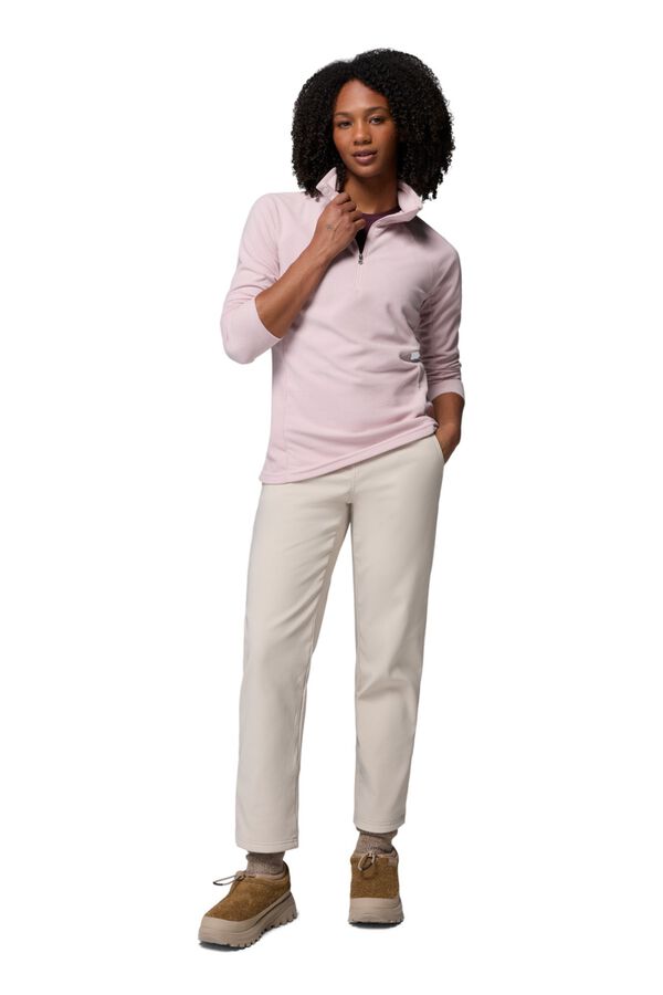 Columbia Fleece half-zip pink