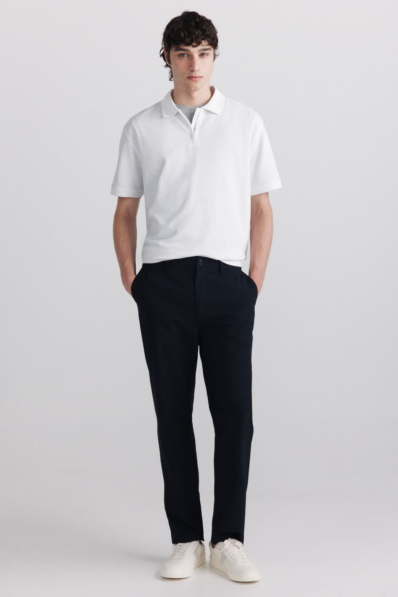 Springfield Zip fastening structure polo shirt