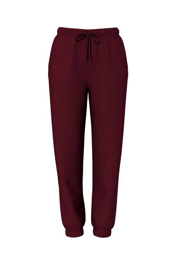 Pieces Cuffed jogger red