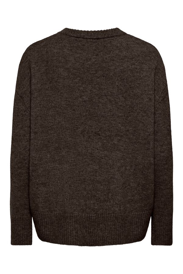Only Asymmetric jumper brown