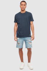 Inside Basic-T-Shirt Blau