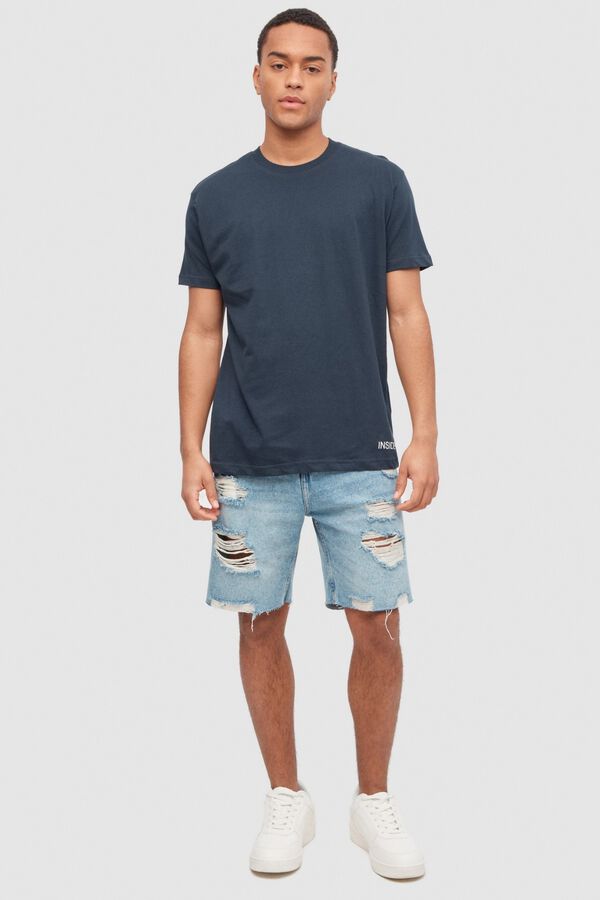 Inside Basic-T-Shirt Blau