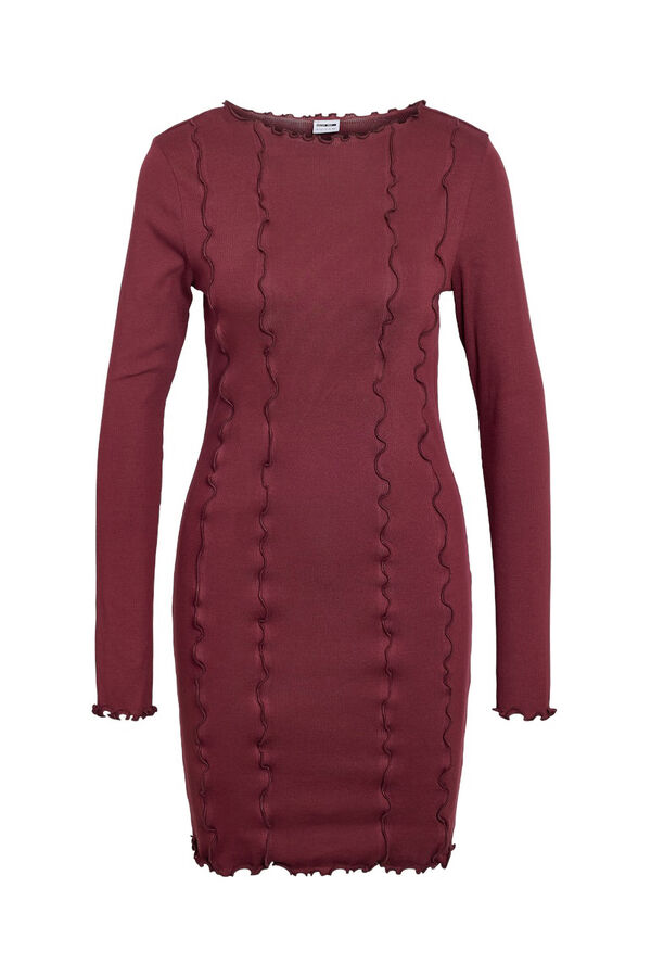 Noisy May short dress seams pink