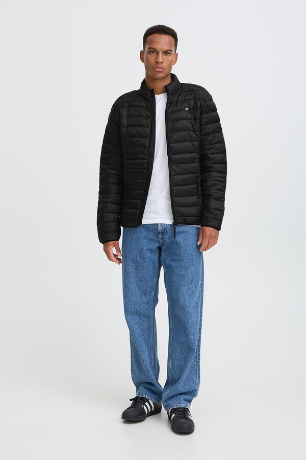 Blend Lightweight zip fastening jacket black