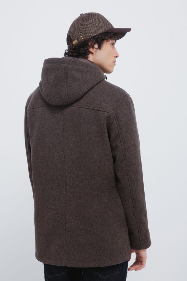 Springfield Long wool -effect parka nude