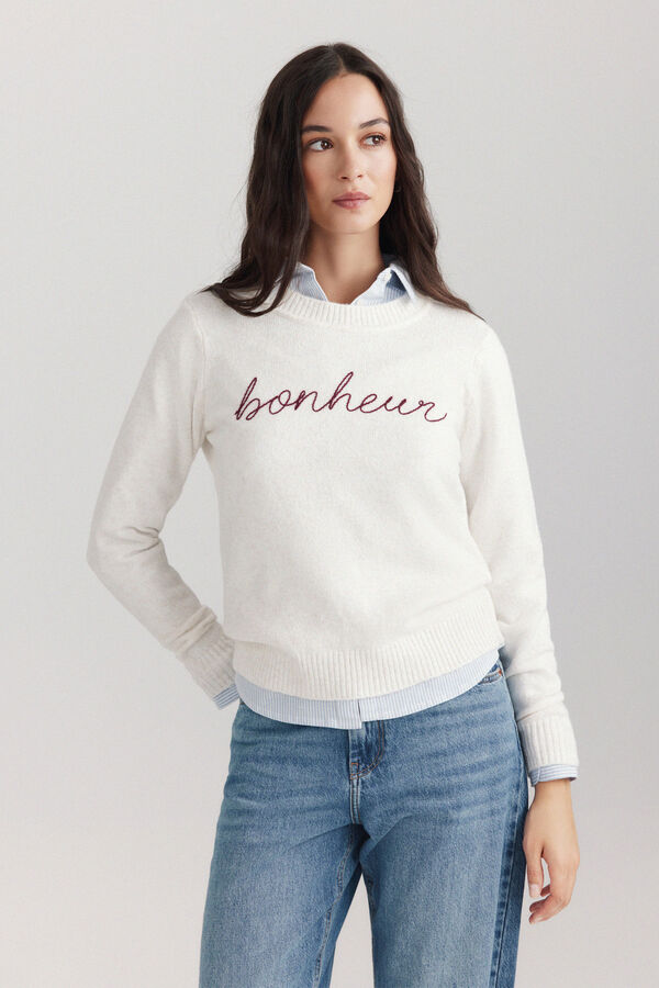 Springfield Text jumper white