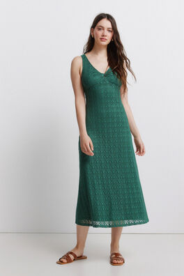 Vestido midi crochet