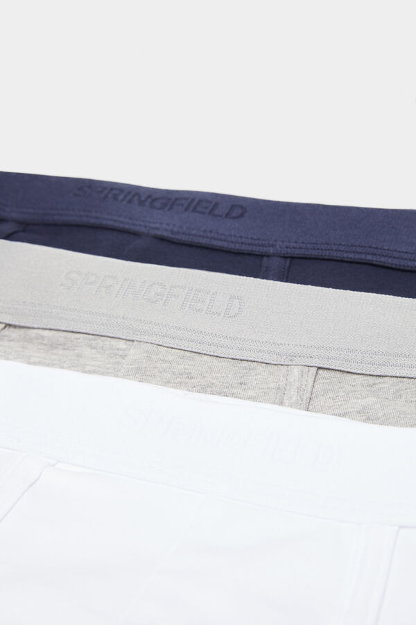 Springfield Pack of 3 essential cotton boxers gray