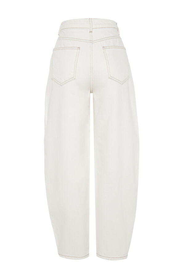 Trendyol Barrel jeans white
