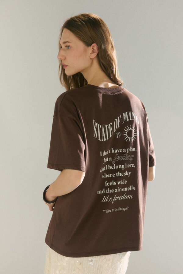 High Spirits T-shirt Mind castanho