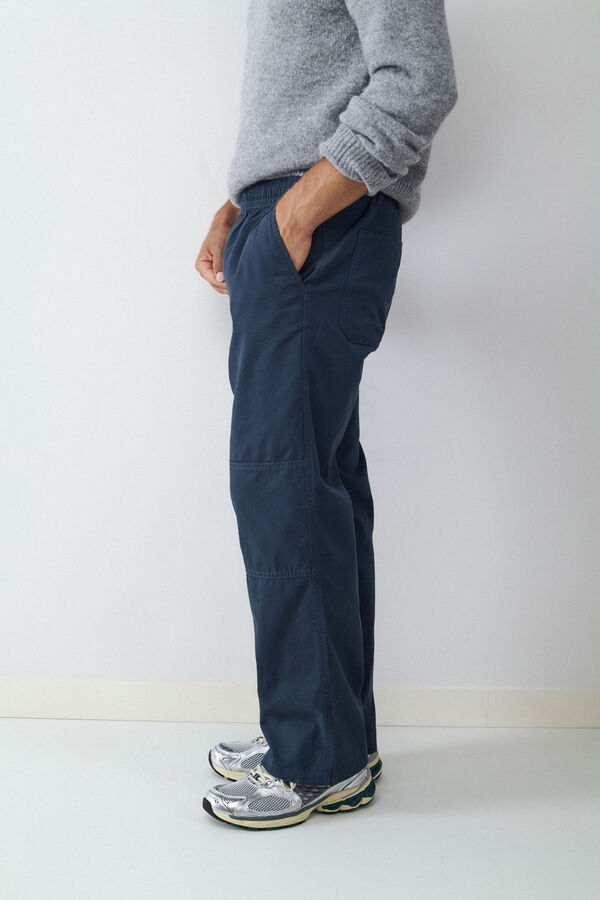 Balmohk Cal&ccedil;a cal&ccedil;a com c&oacute;s el&aacute;stico azul