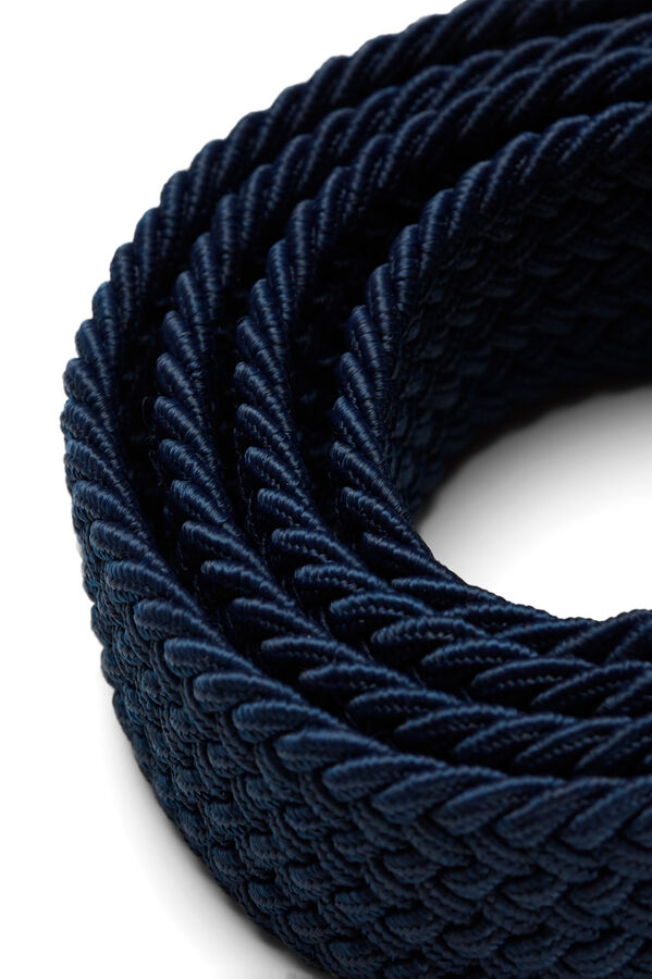 Springfield Elastic braided belt kék