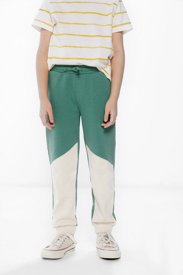 Springfield Pantalon jogger niño verde