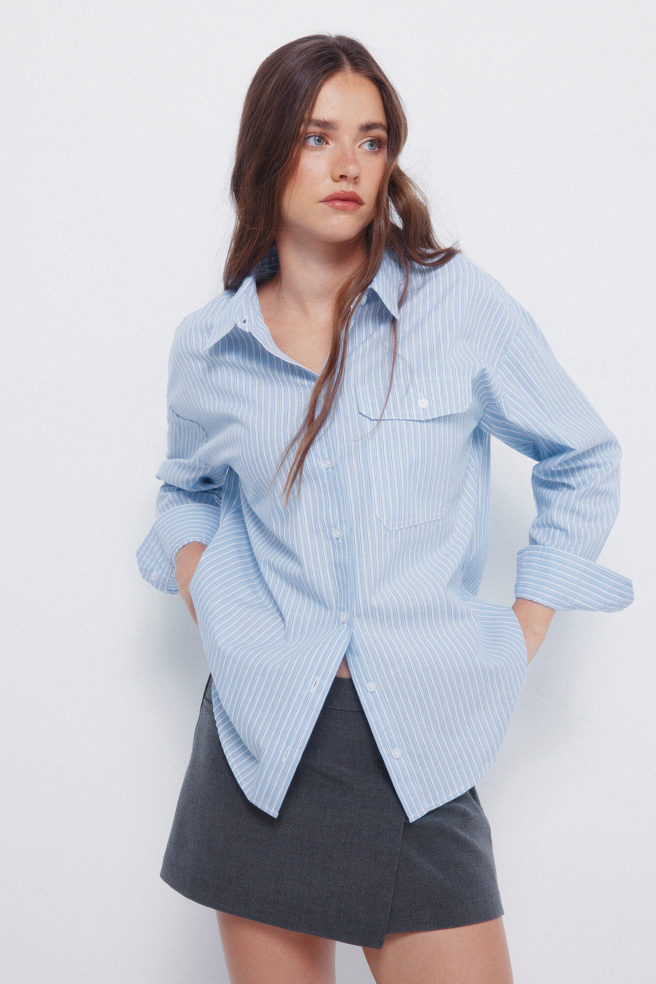 Springfield Oversized shirt with patch pocket
