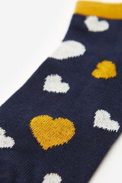 Springfield Irregular hearts socks blue mix
