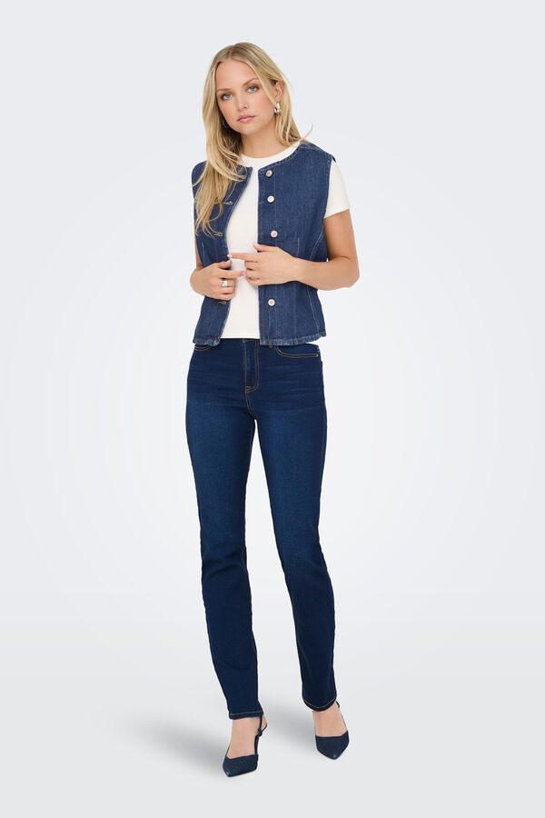 Only Chaleco vaquero azul
