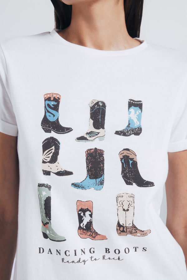 Springfield "Dancing boots" T-shirt nude