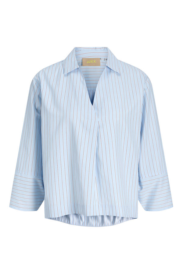 Jack & Jones Poplin long sleeve blouse blue