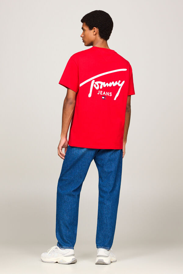 Springfield Men's Tommy Jeans T-shirt crvena
