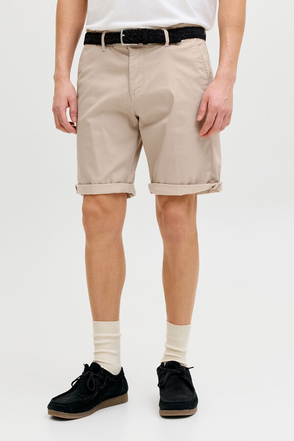 Jack & Jones Stretch chino Bermuda shorts grey