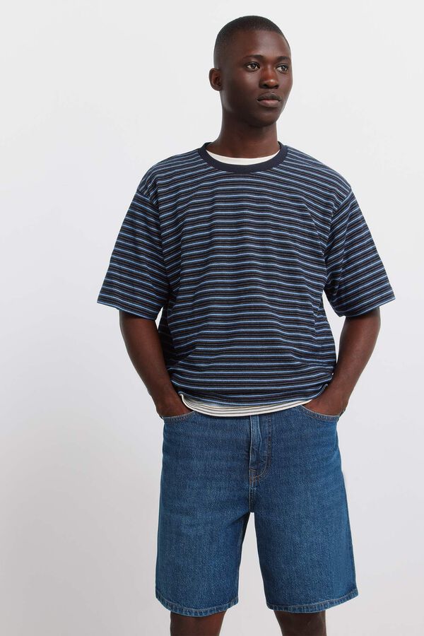 Springfield Denim regular fit Bermuda shorts blue