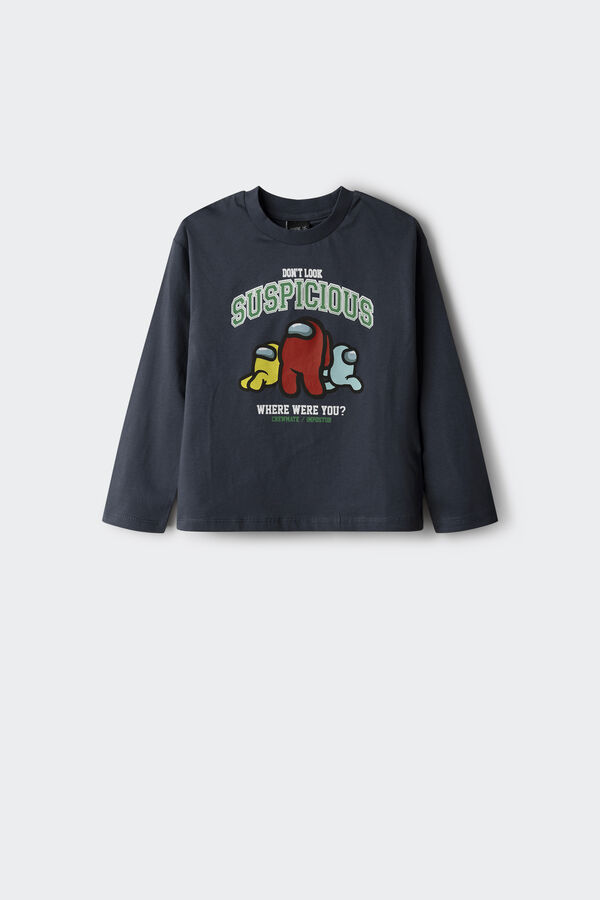 Springfield Among Us boy's t-shirt bluish