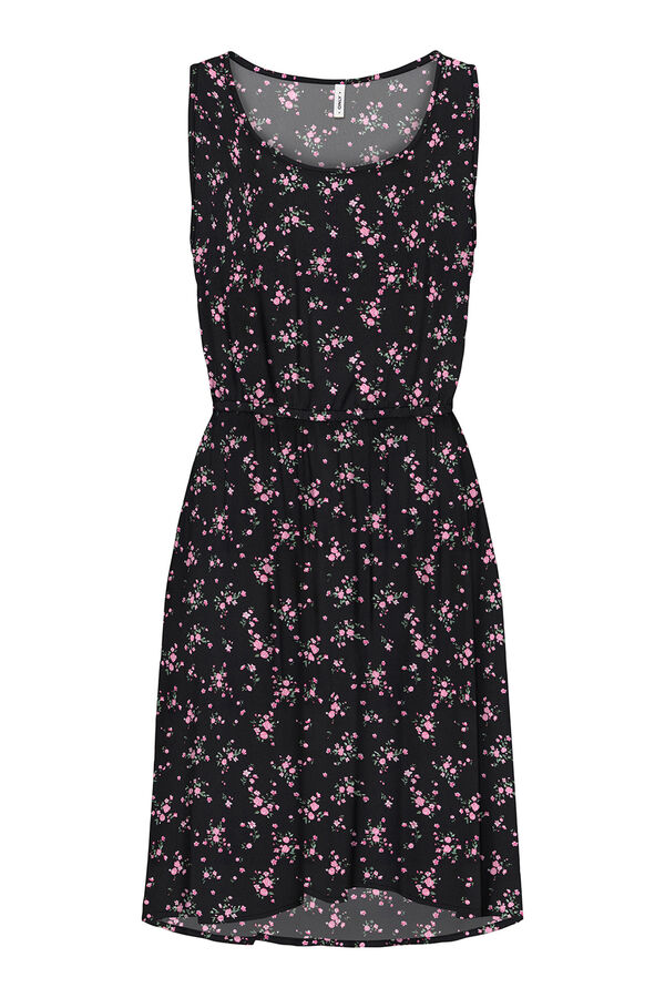 Only Vestido corto tirantes gris