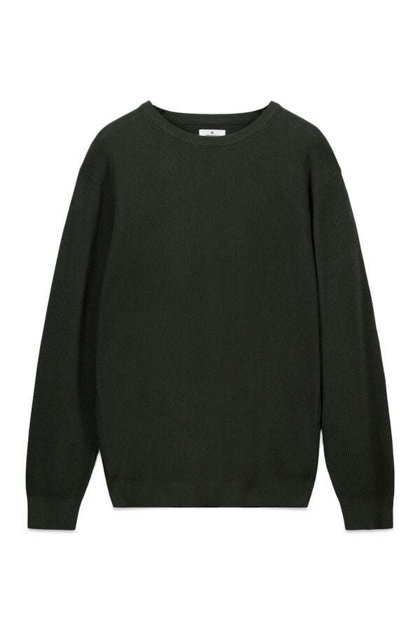 Springfield Osnovni strukturni džemper Kaki