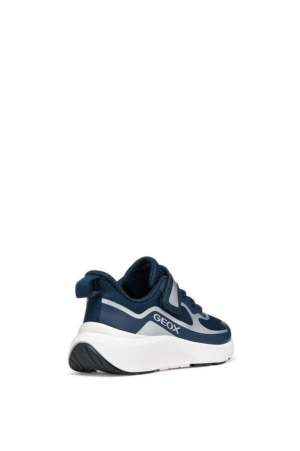 Geox Faux leather trainers blue