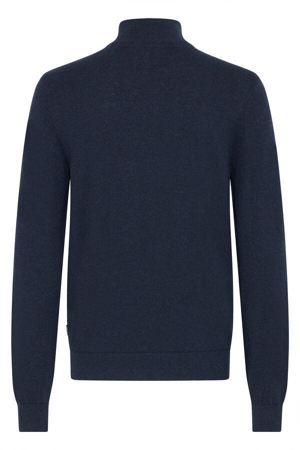 Blend Jersey cuello alto azul