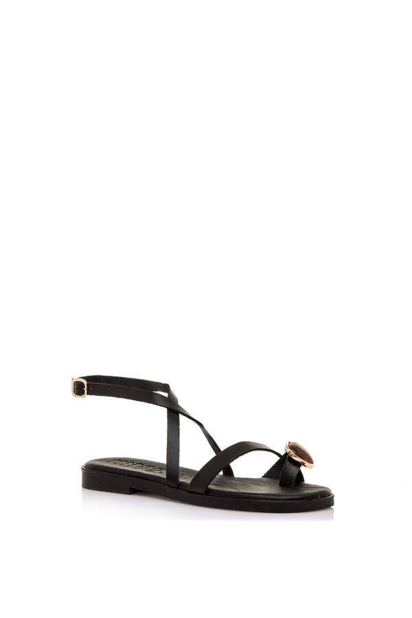 MTNG Flat sandals black