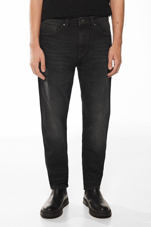 Springfield Jeans regular noir délavé demi gris