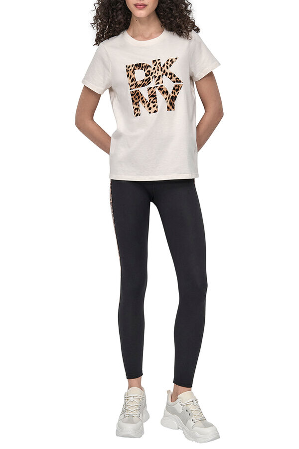 DKNY Camiseta logo dkny beige