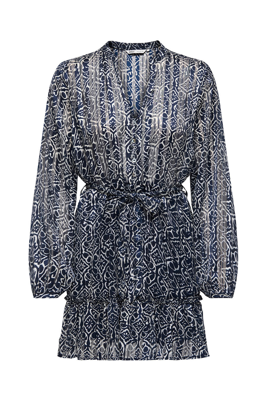 Vestido corto con lurex