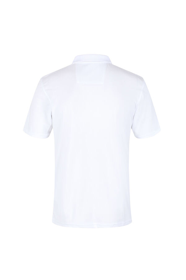 Springfield Poloshirt Polyester Piqué blanco