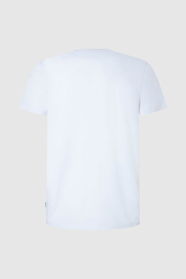Springfield T-shirt Regular com Logo Varsity branco