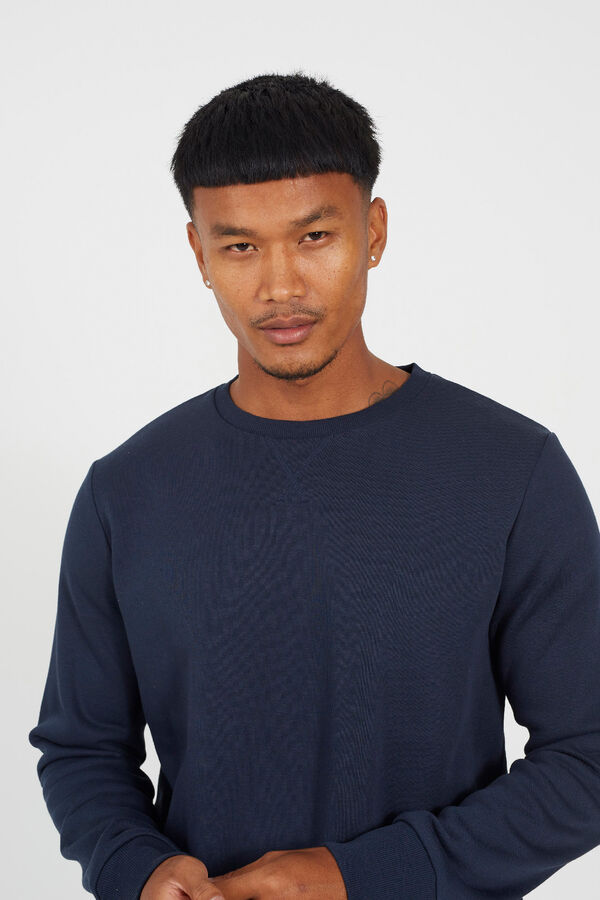 Brave Soul Round neck sweatshirt bleu