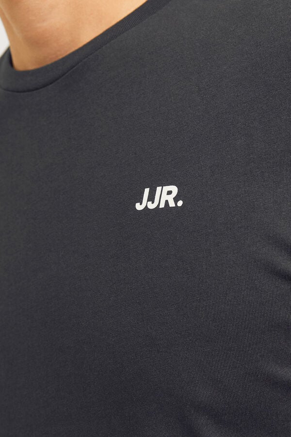 JJ REBEL Essential short-sleeved T-shirt Crna