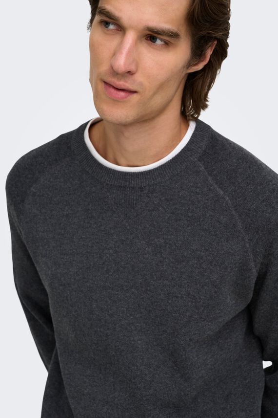 Jersey cuello redondo regular fit