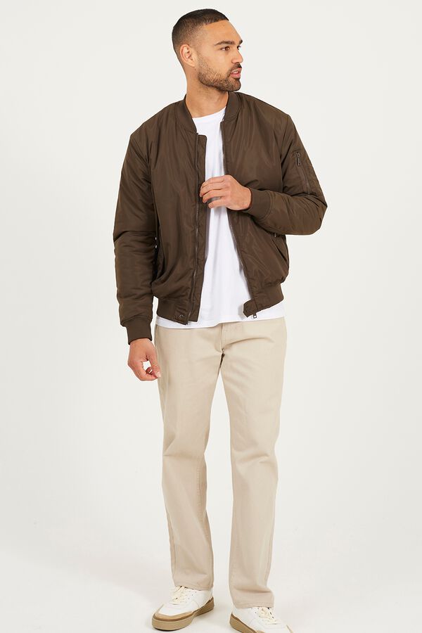 Brave Soul Puffer bomber brown