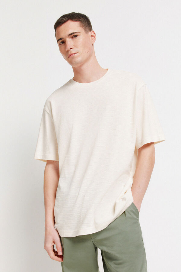 Springfield Textured T-shirt white